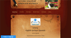 Desktop Screenshot of gentryspringerspaniels.com