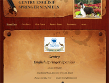 Tablet Screenshot of gentryspringerspaniels.com